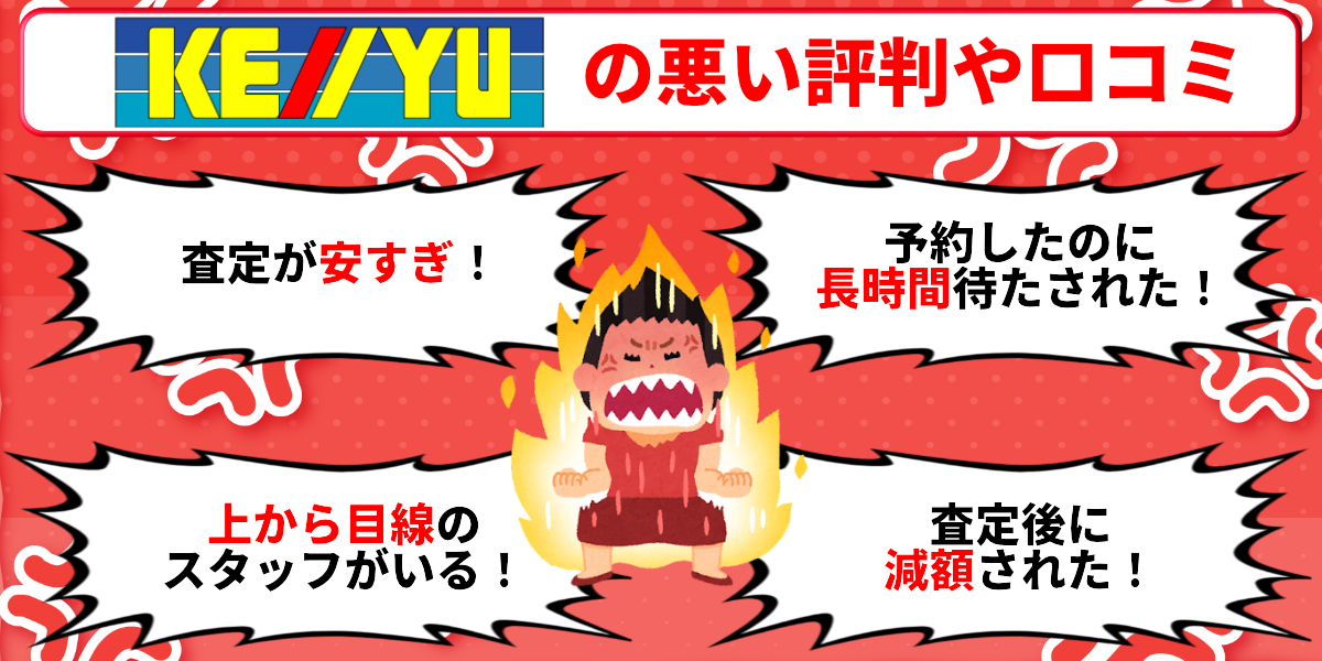 ケーユー　車買取　悪い評判