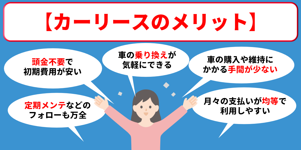カーリース　おすすめ　メリット