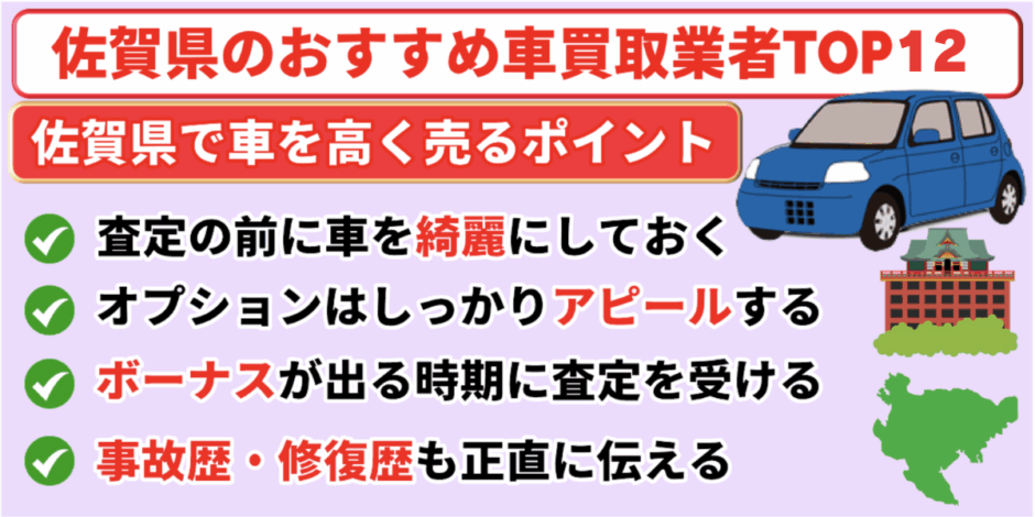 佐賀県　車買取業者　おすすめ　ランキング