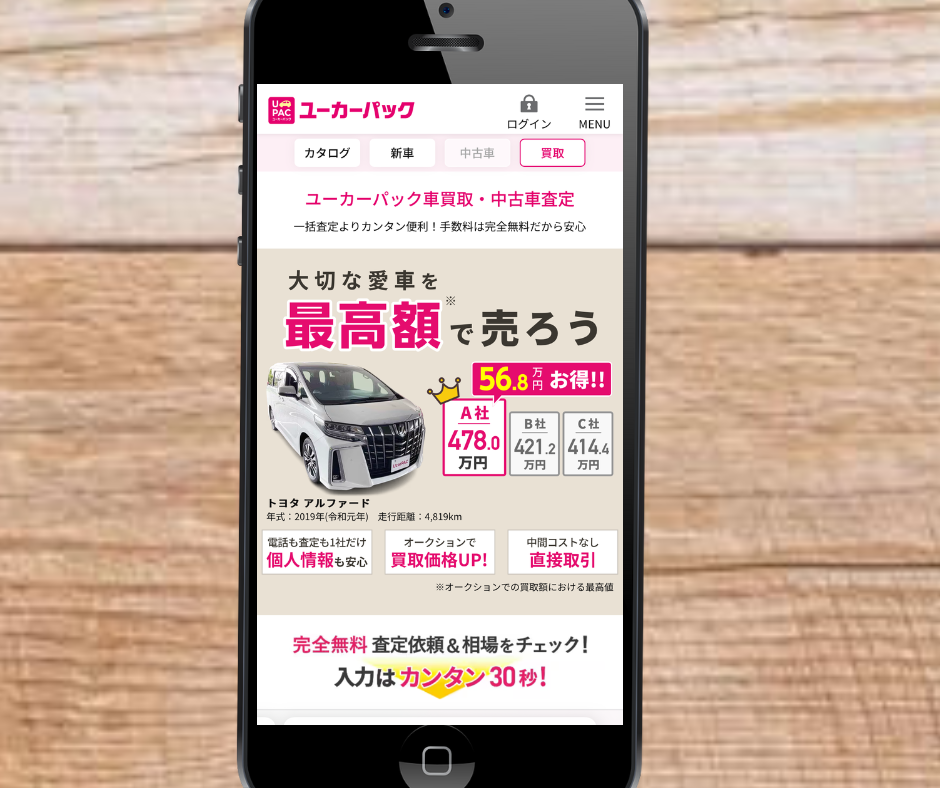 ユーカーパック　おすすめ　オークション　中古車　代行