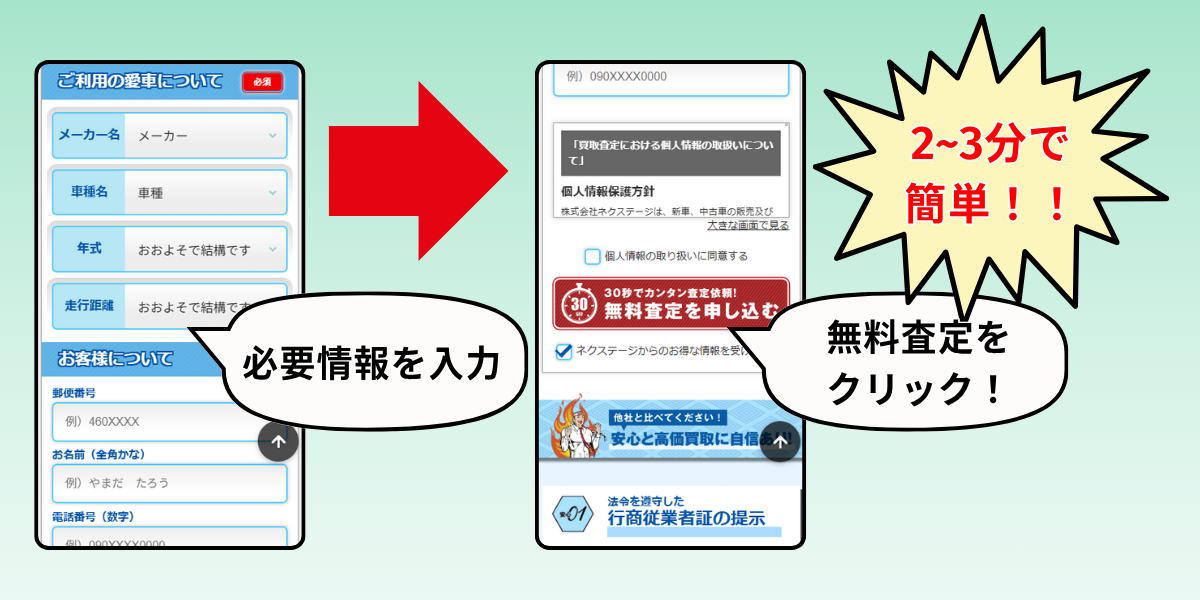 車買取　岩手　申し込み方法