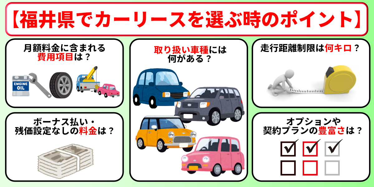 カーリース　福井　選び方