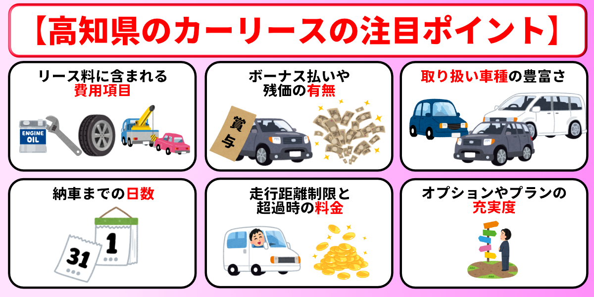 カーリース　高知　選び方