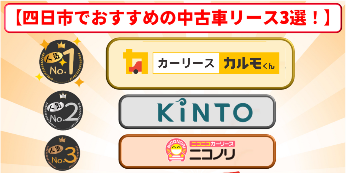 カーリース　四日市　おすすめ　中古車