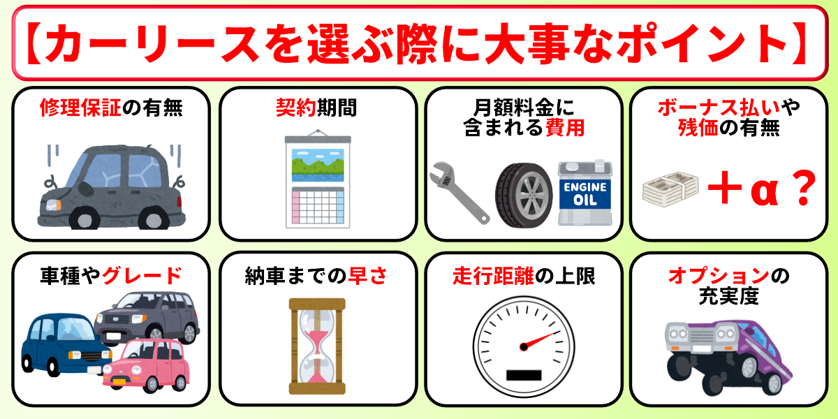 カーリース　四日市　選び方