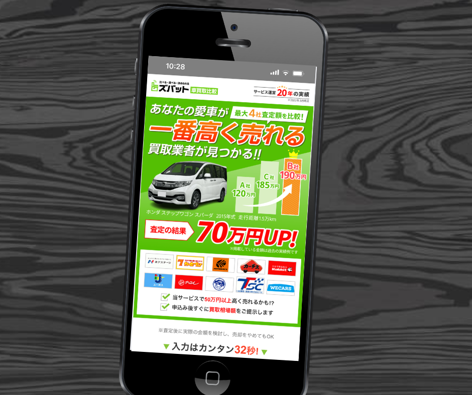ズバット車買取　申込み　流れ