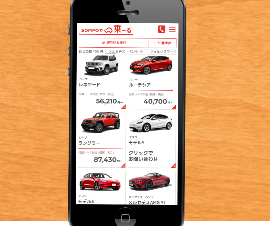 カーリース　外車　おすすめ　SOMPOで乗ーる