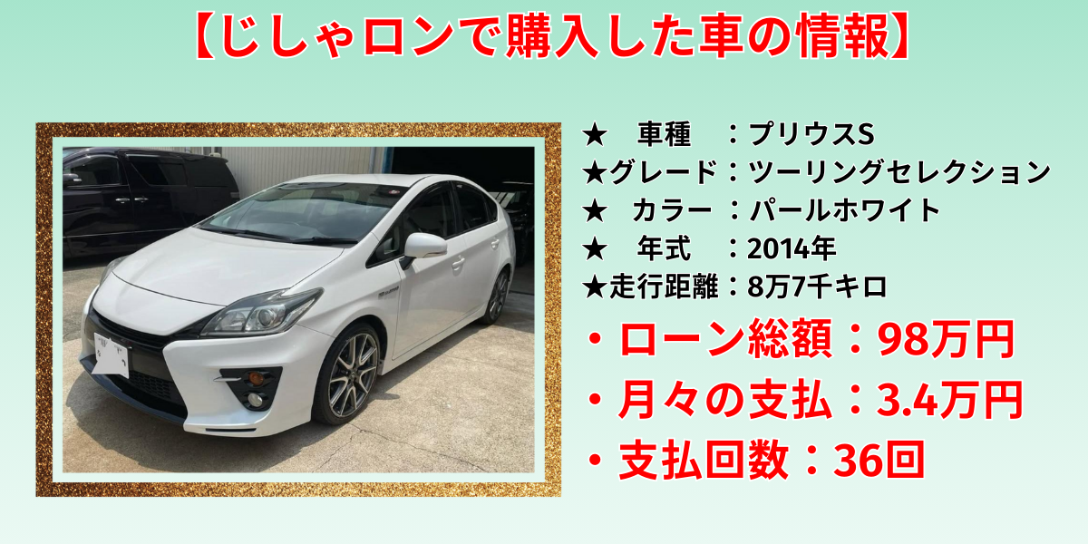 ガリバー　自社ローン　体験談　車両情報