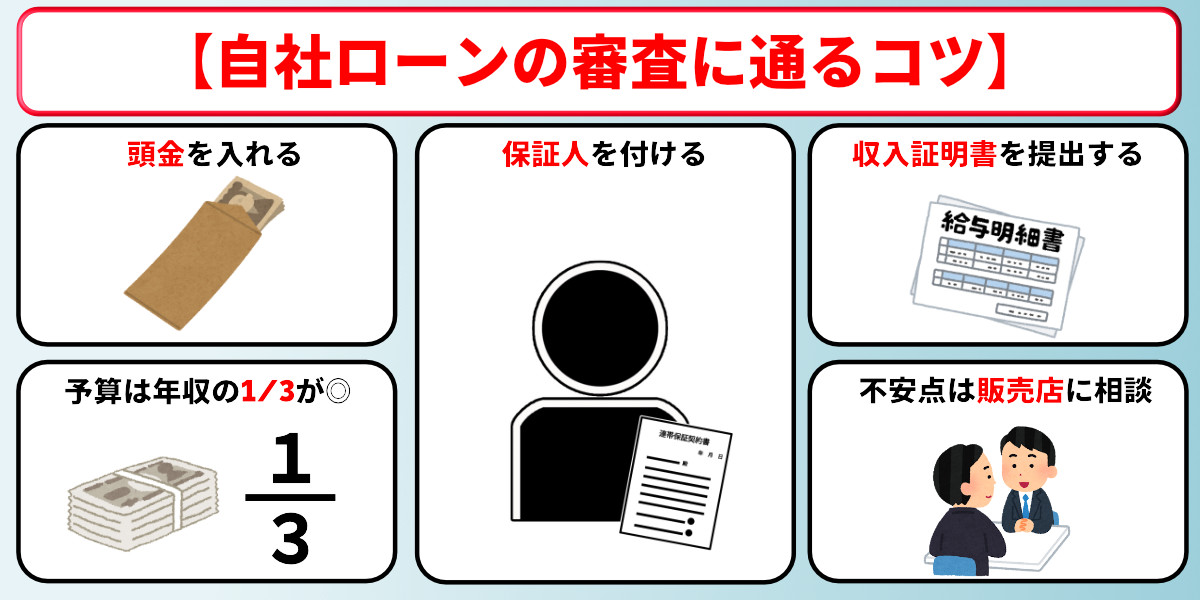 自社ローン　通らない人　通るコツ