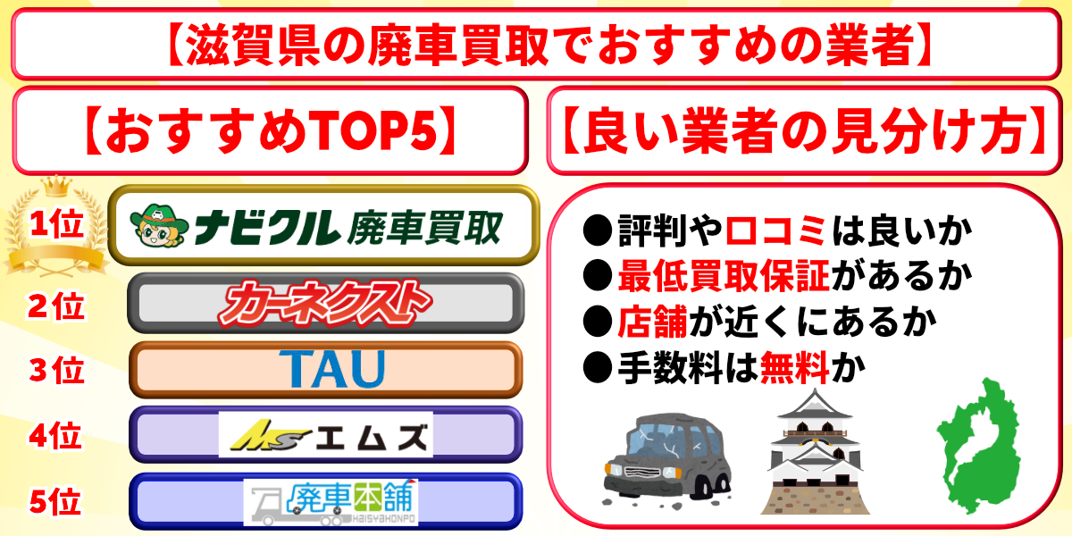 廃車買取　滋賀　おすすめ