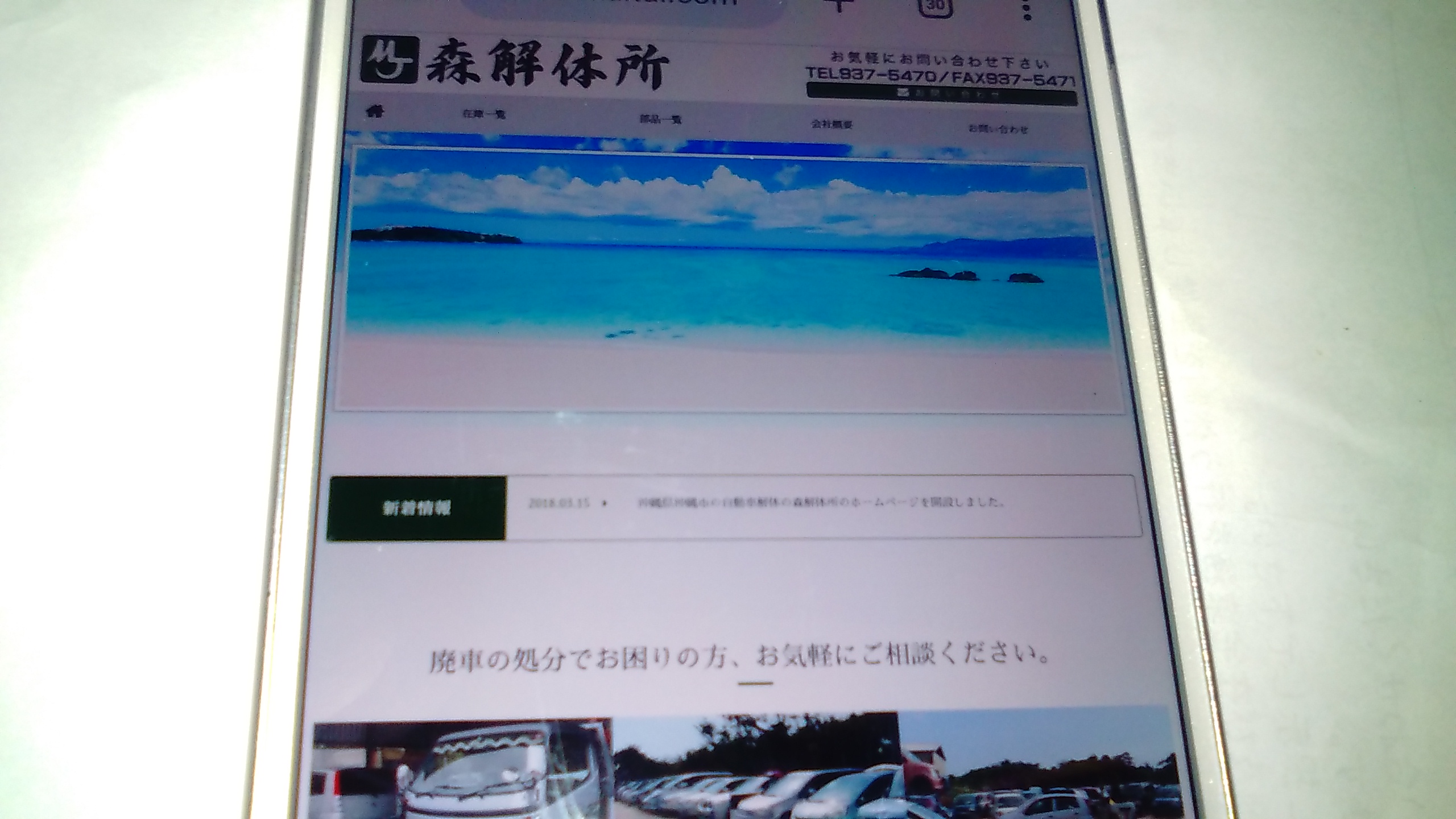 廃車買取　沖縄　森解体所