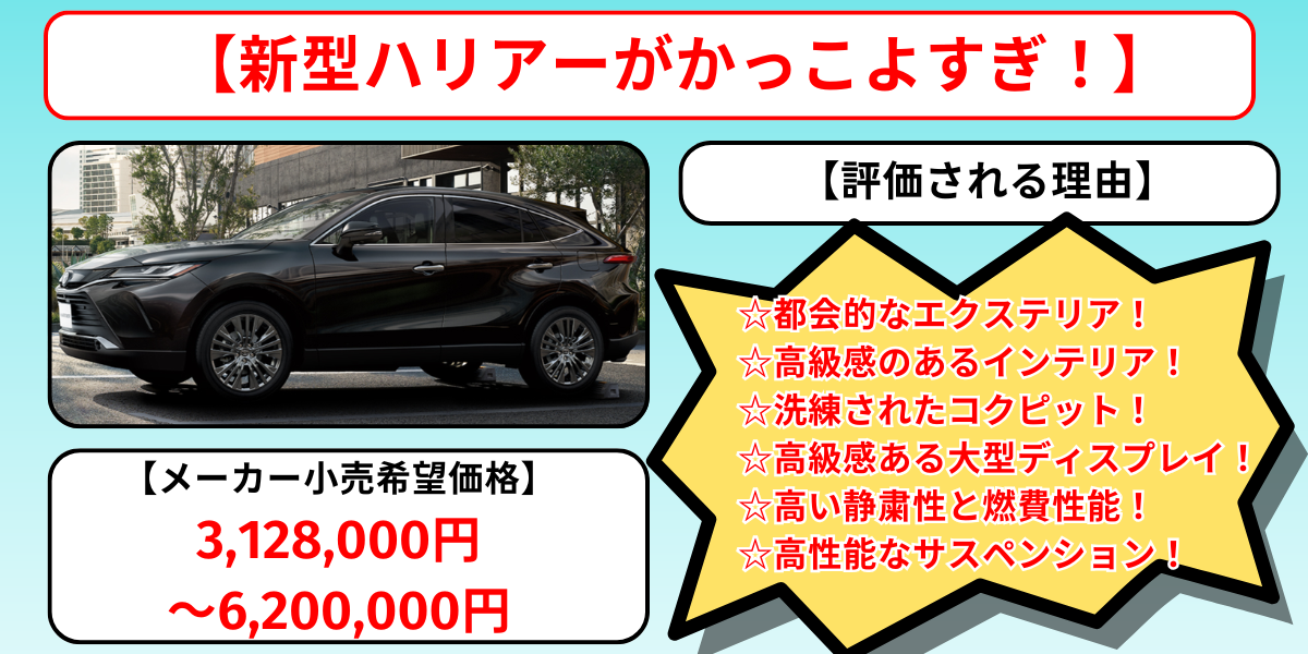 新型ハリアー　かっこよすぎ