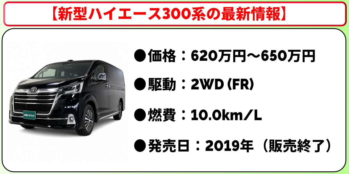 ハイエース 新型 最新情報 300系