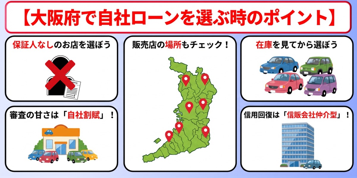 自社ローン 大阪府 選び方