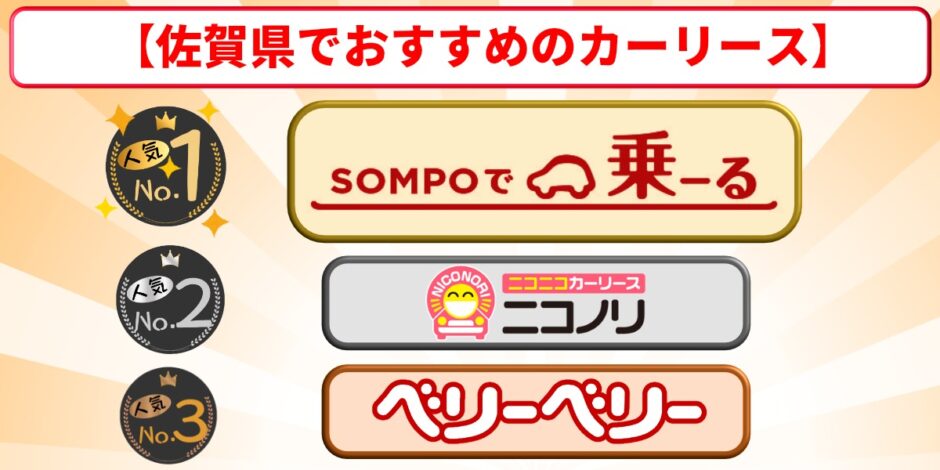 佐賀　カーリース　おすすめ　ランキング