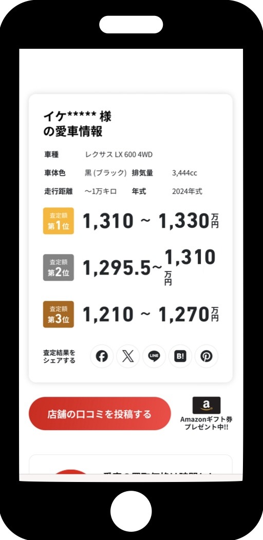 車　一括査定　検証　体験談