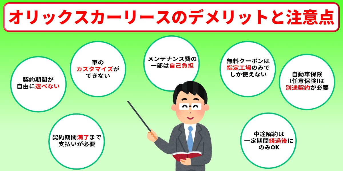オリックスカーリース　評判　デメリット　注意点
