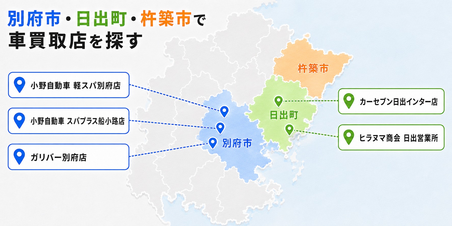 大分県 車買取 おすすめ 別府 日出町 杵築市