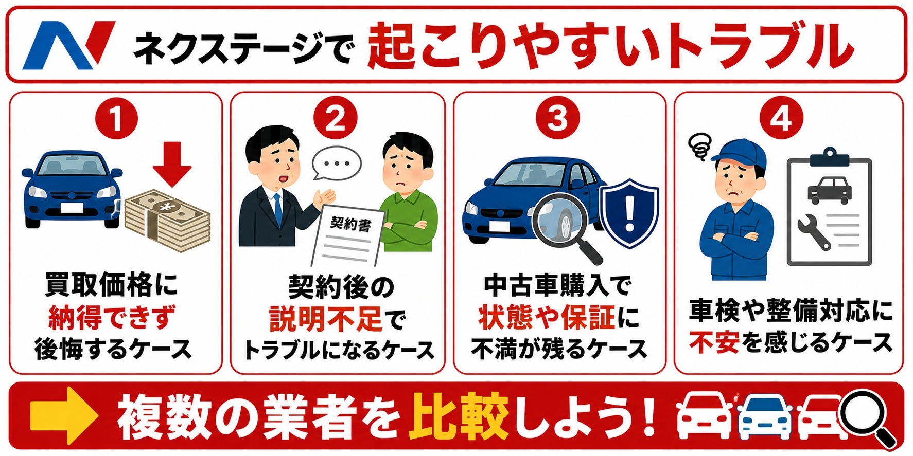 ネクステージ　やめた方がいい　トラブル