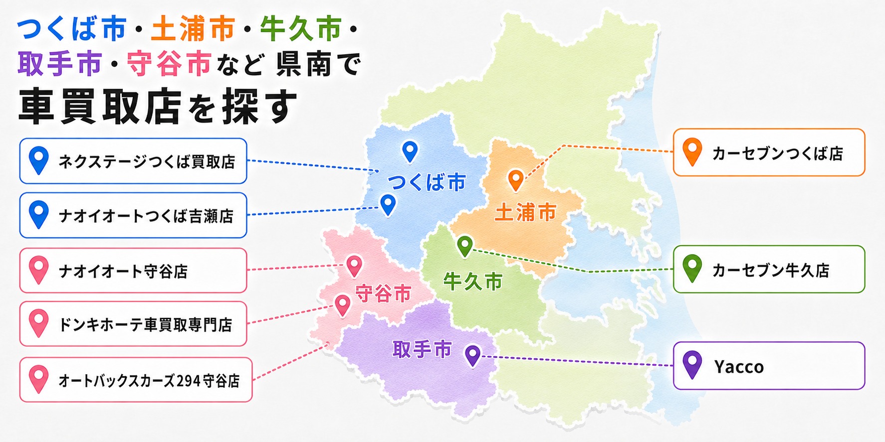 茨城県 車買取 おすすめ つくば市 土浦市 牛久市 取手市 守谷市