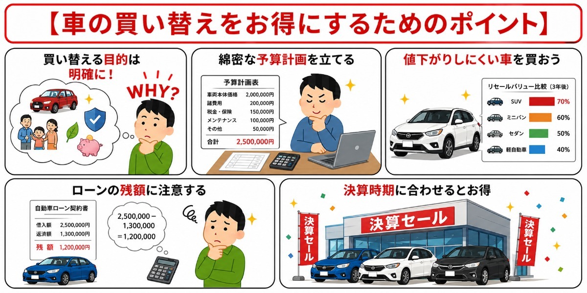 車買い替え もったいない お得にする