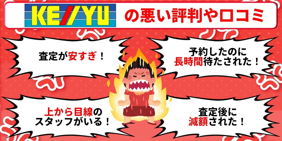 ケーユー 車買取 悪い評判