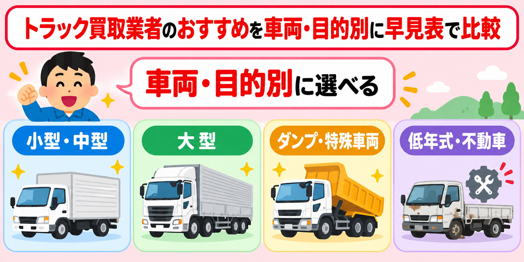 トラック 買取 おすすめ 比較
